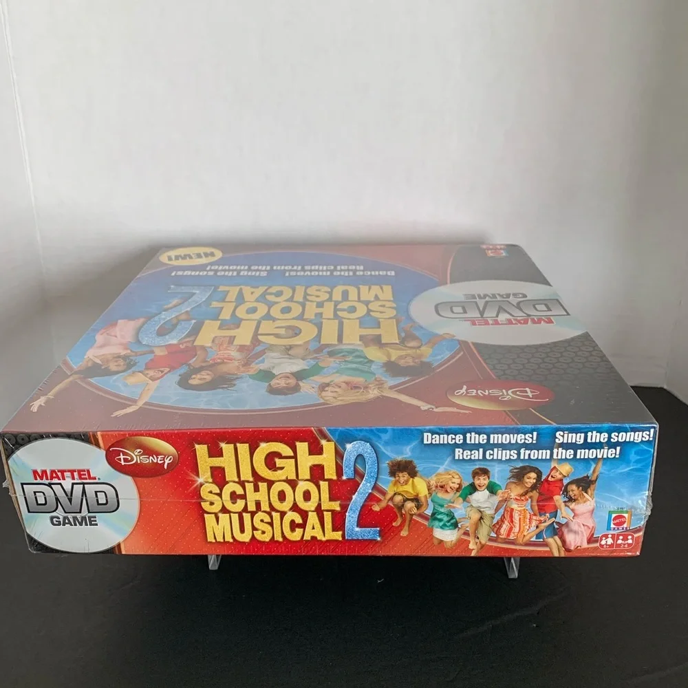 NWT Mattel Y2K Disney High School Musical Game 2 DVDs Sing Dance Board Game 6+